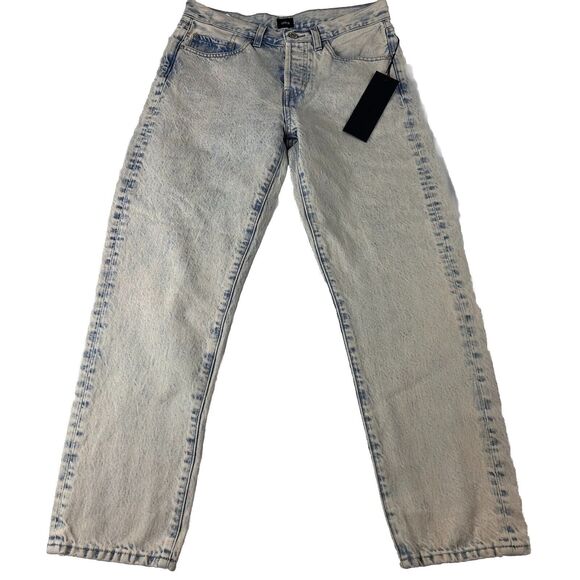 Edwin Womens Jeans 26 Light Blue Straight Leg Hana Ankle In Cielo 2021 ButtonFly - Picture 1 of 10